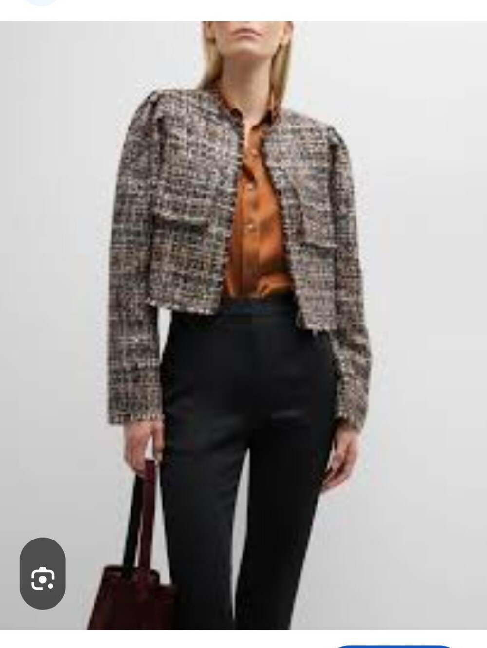 Ramy Brook New York Cropped Tweed Jacket Size Medium NWT